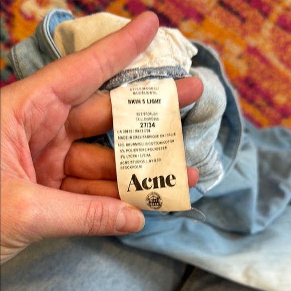 Acne Studios Blue Skinny Jeans Classic Fit - Picture 10 of 11